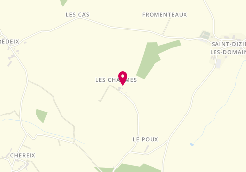 Plan de ATMOSVERT Pépinière permacole, 1 Les Chaumes, 23270 Saint-Dizier-les-Domaines