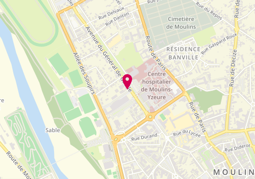 Plan de Deroche-Blanc Horticoles-Ets, 29 avenue du Général de Gaulle, 03000 Moulins