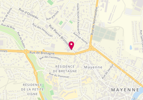Plan de Mauger Hay, 3 Rue Pierre Brossolette, 53100 Mayenne