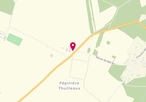 Plan de Pépinières Thuilleaux, 6 Route de Rambouillet, 78460 Choisel