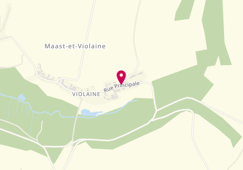 Plan de Les Pépinières de Violaine, 5 Rue Principale, 02220 Maast-et-Violaine